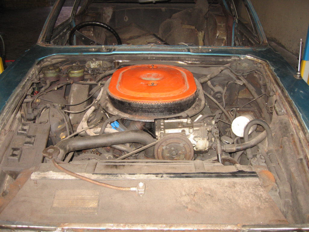 before restoration of car